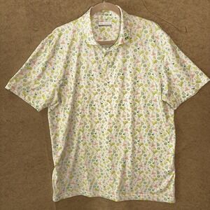 Fore Fathers Golf Polo Shirt Mens Sz L Multicolor Happy Hour Stretch NWT